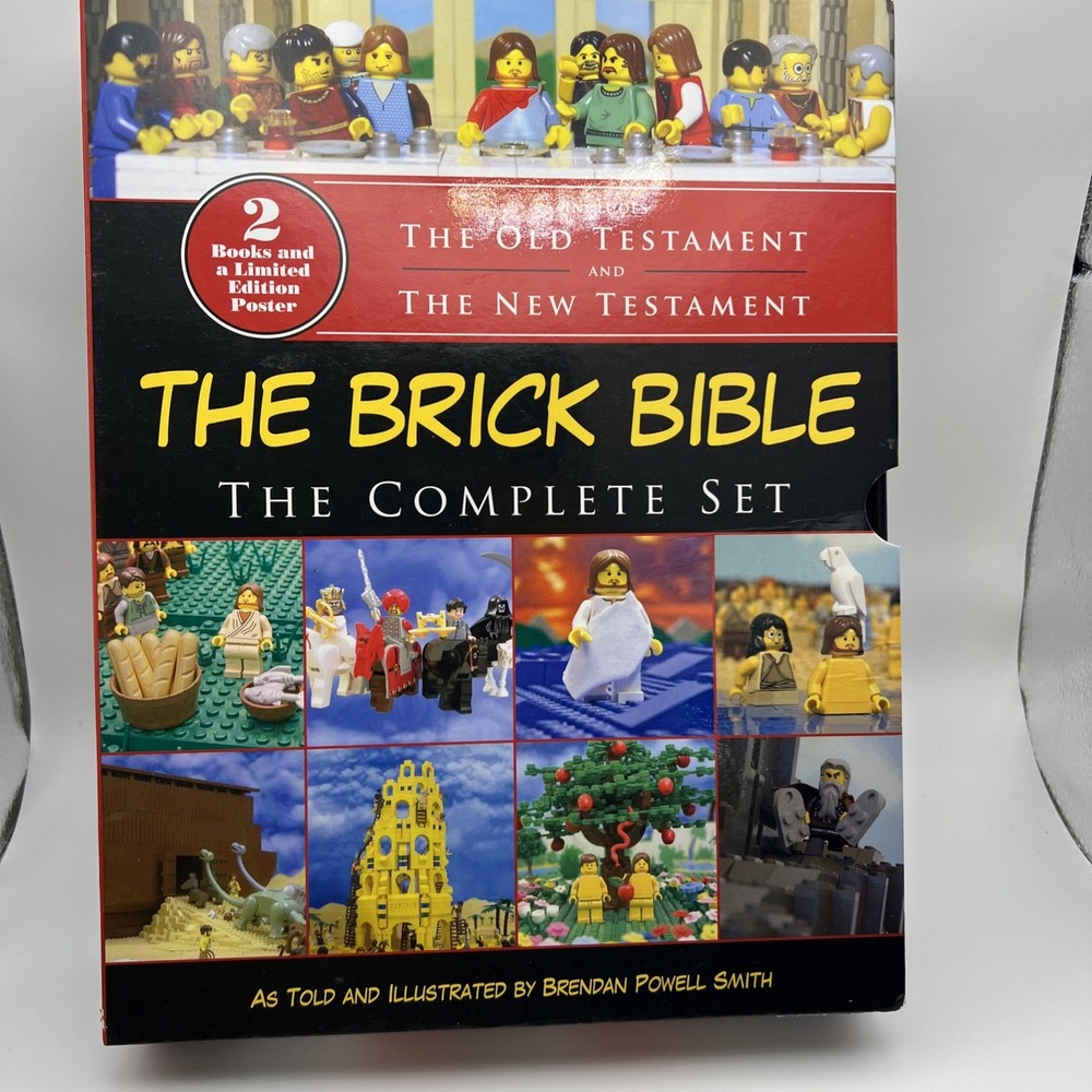 The Brick Bible Old And New Testament Complete Box Set Lego Figures W Poster